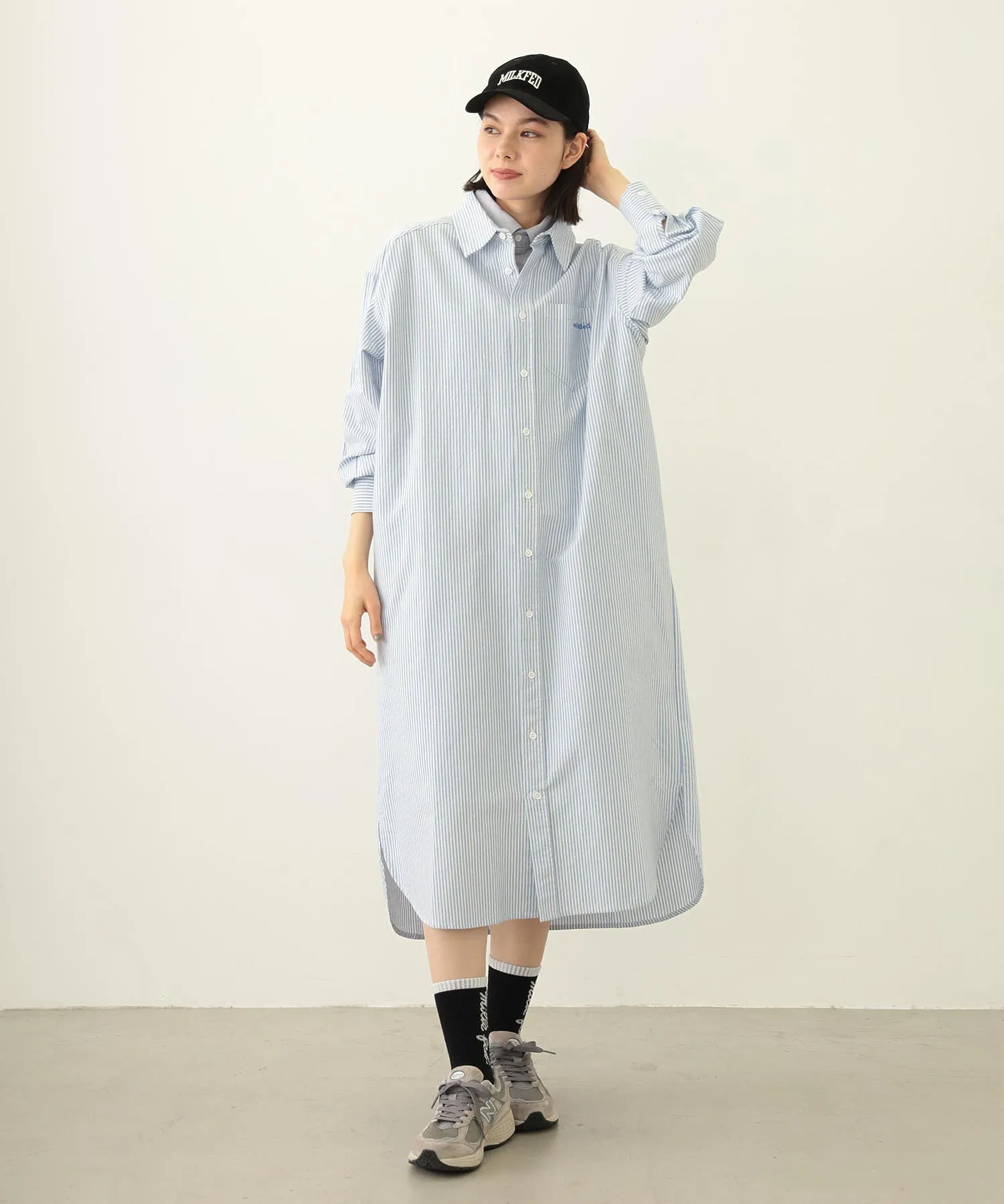 LAYERED SHIRTS DRESS