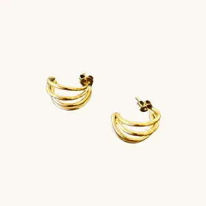 Layered Small Hoop Earrings
