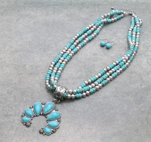 Layered squash necklace set