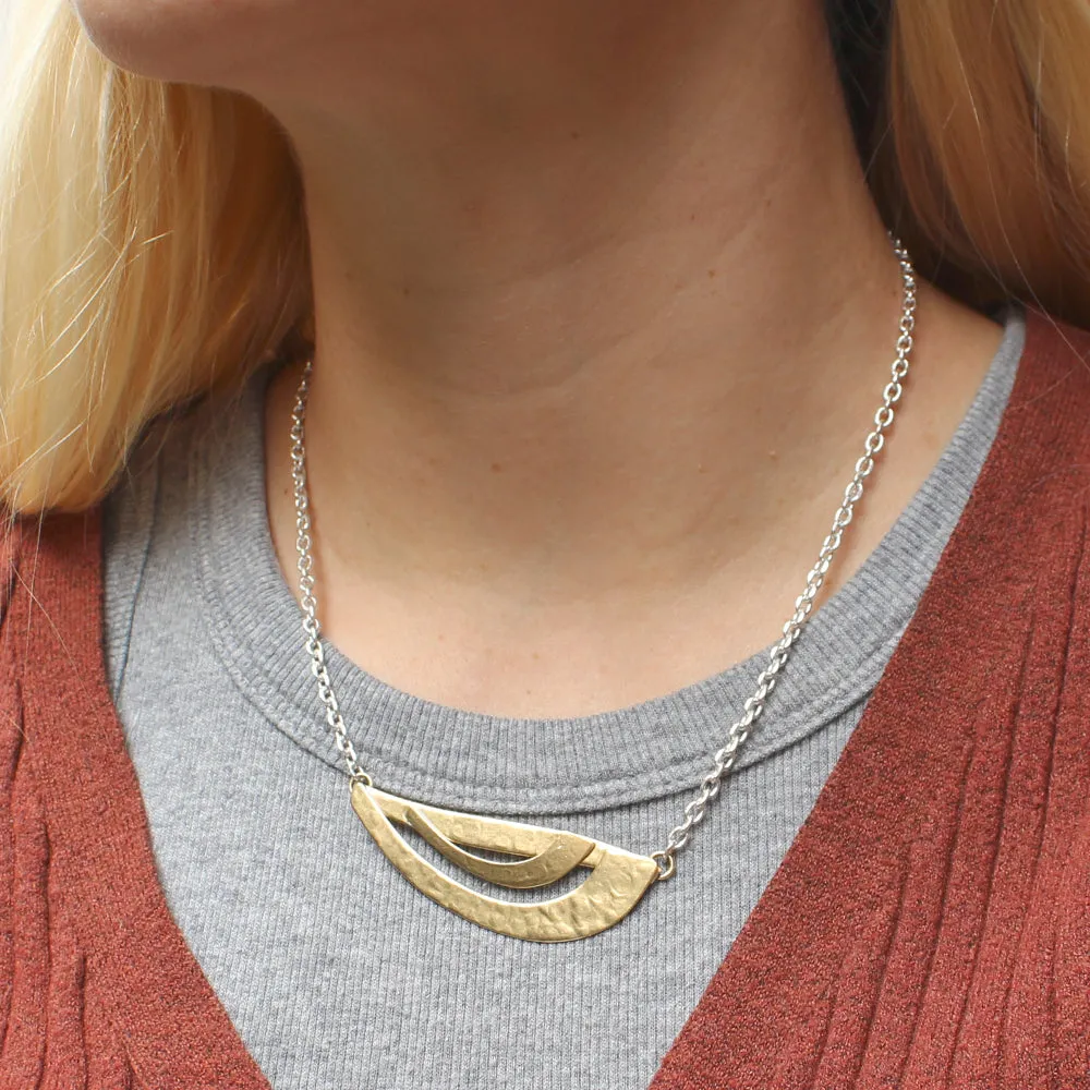 Layered Swoops Necklace