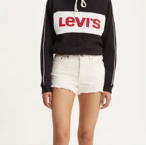 Levi's 501 White High Rise Denim Cutoff Shorts Sz 28