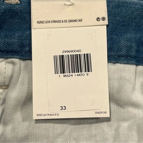 LEVI’S Made &amp; Crafted Trouser Jean Short Size 33/16 Japanese Denim