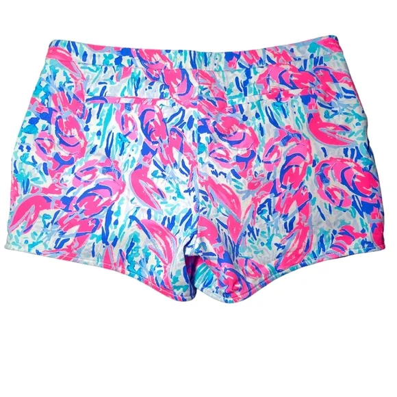 Lilly Pulitzer Hazelle Stretch Short in Cracked Up Lobster Size 12