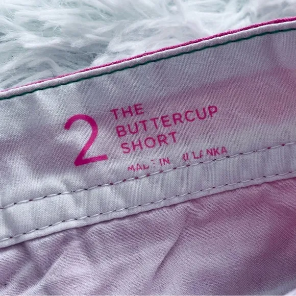 Lilly Pulitzer | Hotty Pink Textured Buttercup Scalloped Hem Shorts