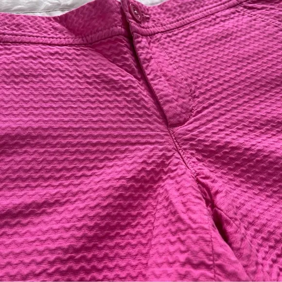 Lilly Pulitzer | Hotty Pink Textured Buttercup Scalloped Hem Shorts