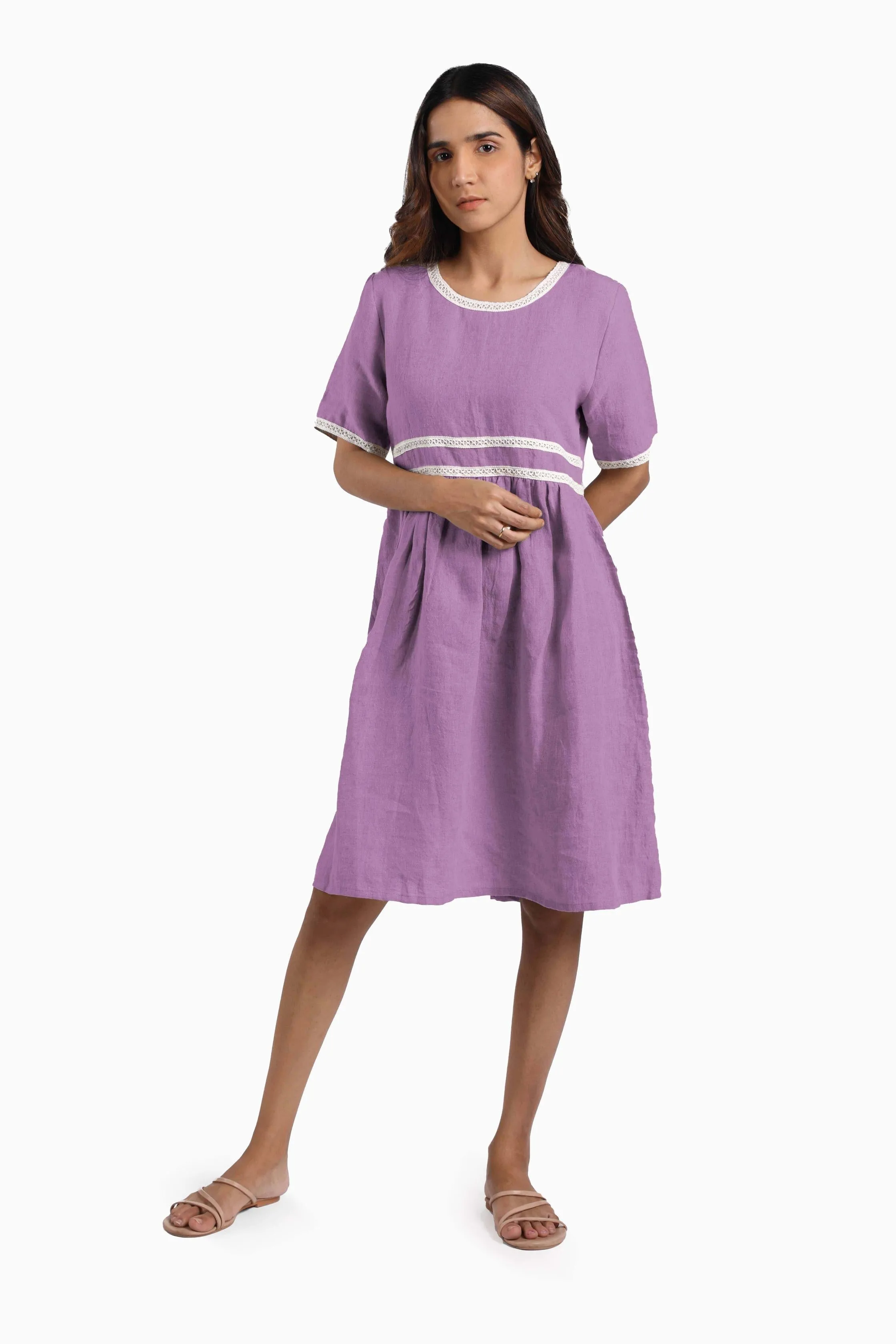 Linen Alchemy Midi Dress-Sunburnt Yellow