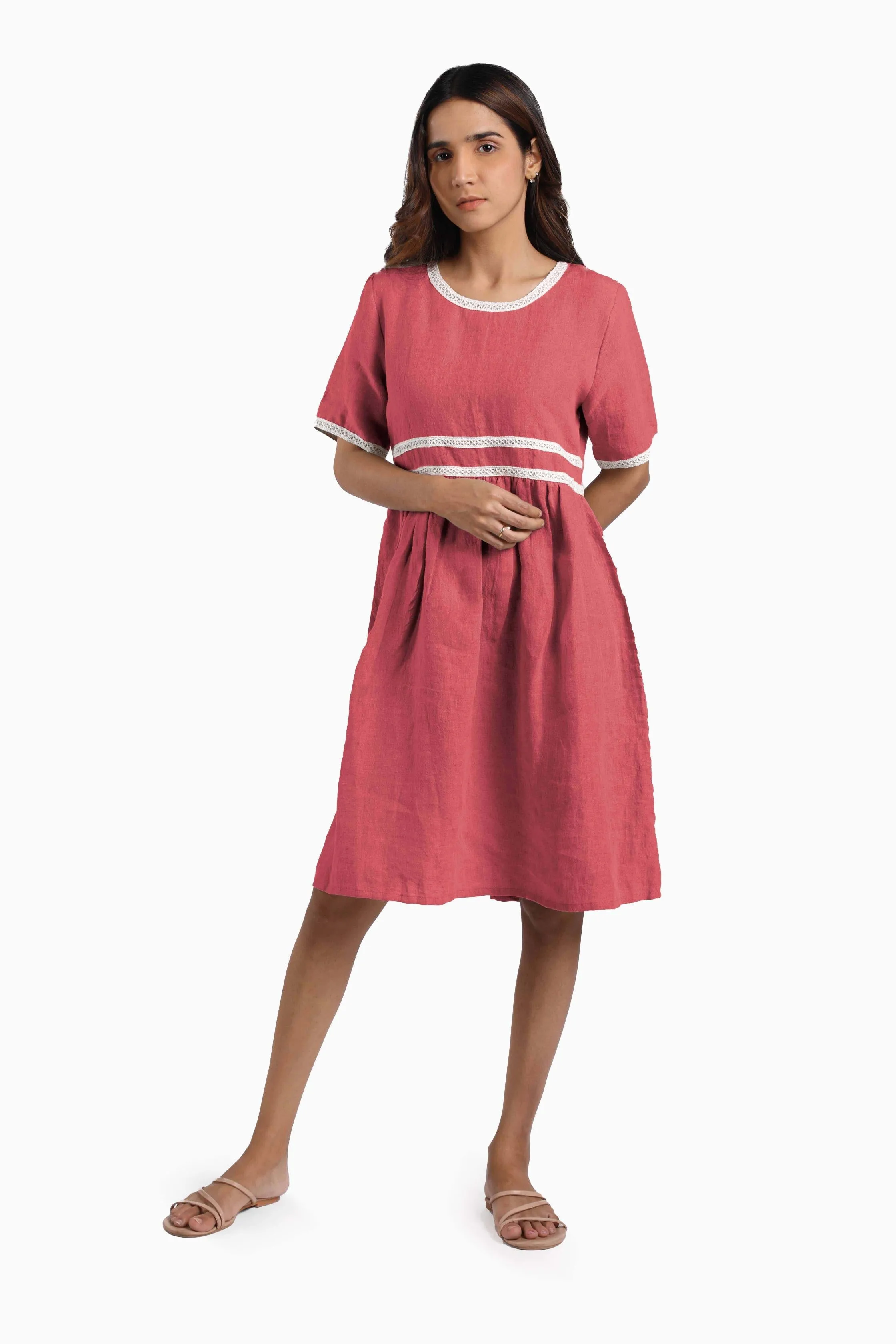 Linen Alchemy Midi Dress-Sunburnt Yellow