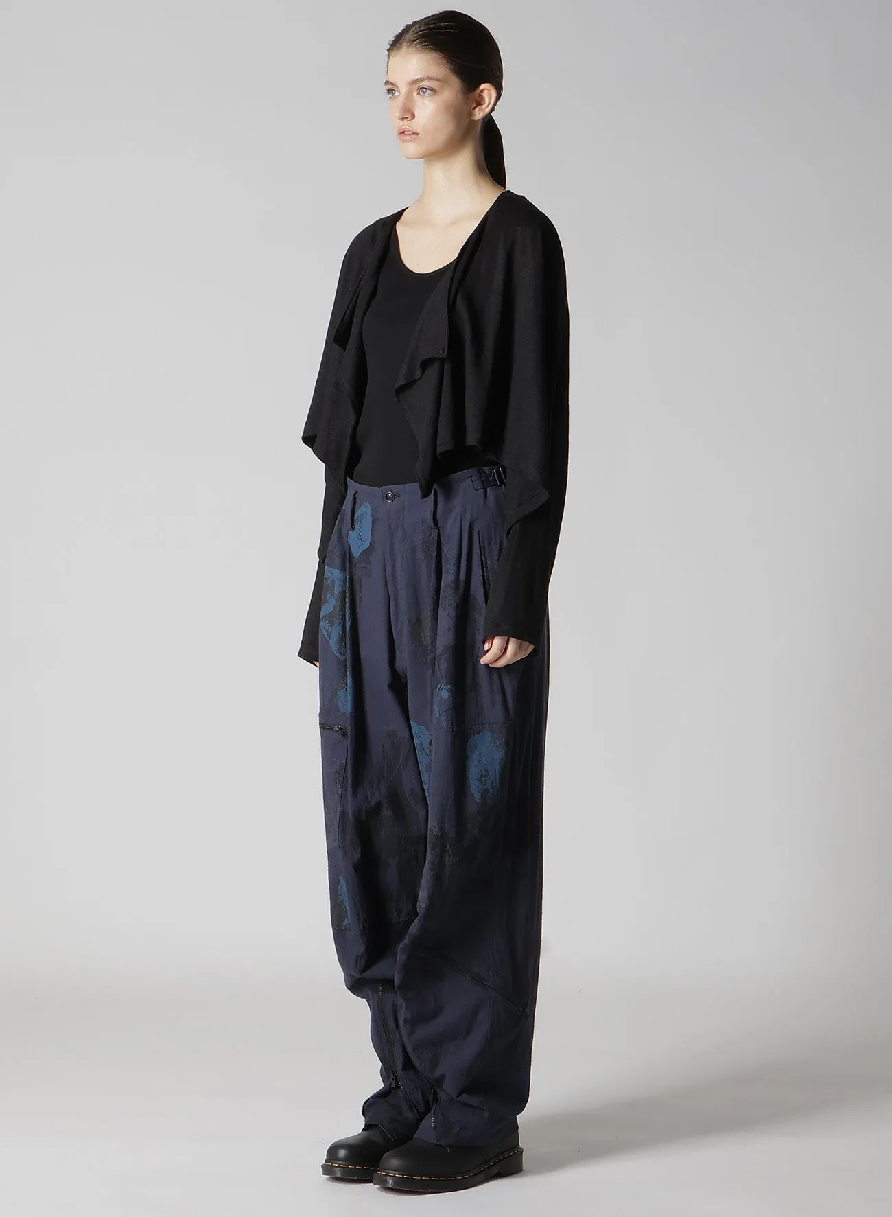 LINEN JERSEY BOLERO CARDIGAN