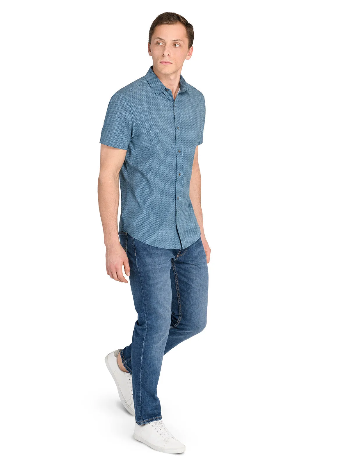 Linked Hexagon Short Sleeve Shirt