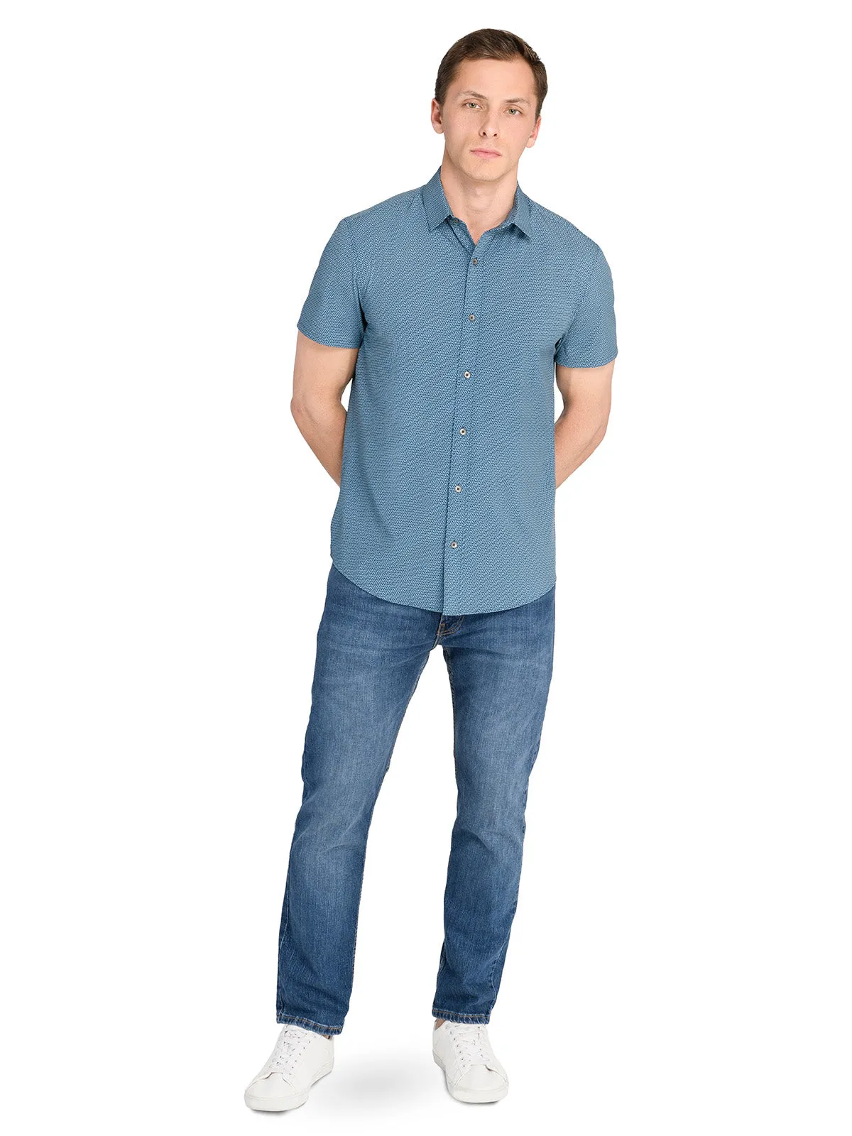 Linked Hexagon Short Sleeve Shirt