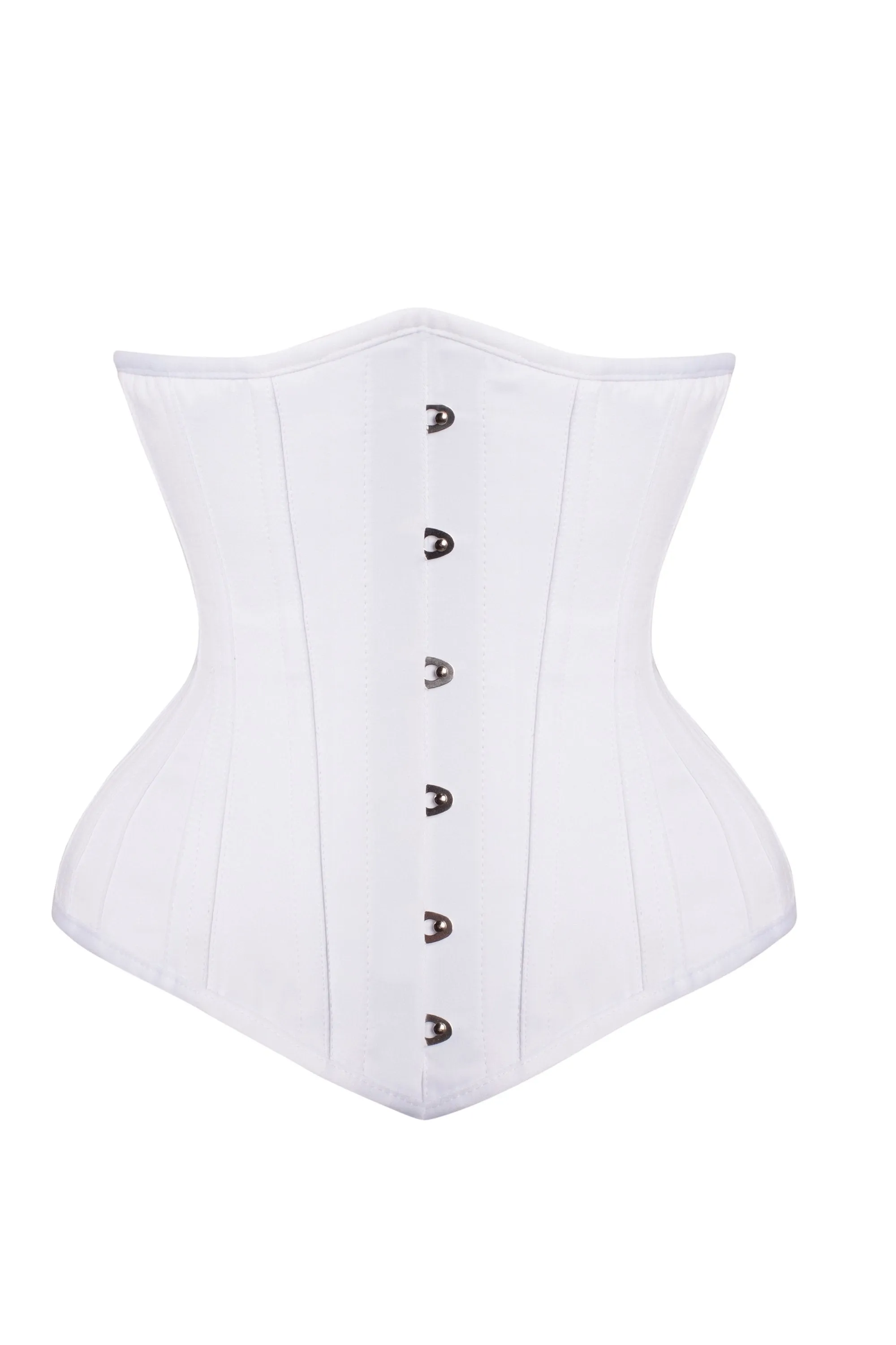 Long White Underbust Corset Waist Taming