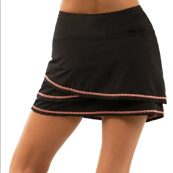 Lucky in Love Lurex Flora Scallop Skort M and XL
