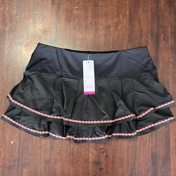 Lucky in Love Lurex Flora Scallop Skort M and XL