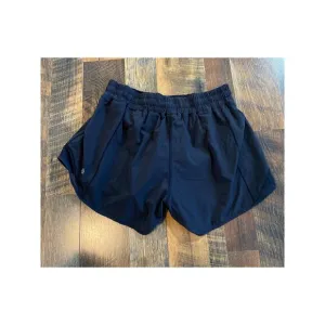 Lululemon Hotty Hot Short II Long 4&quot; Black Sz 8 Tall Mesh Lined