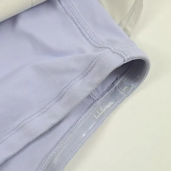 Lululemon Run Breeze Skirt Skort Mauve White Color Block Stretch Size 8