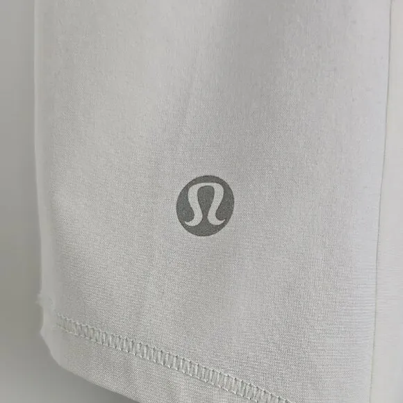 Lululemon Run Breeze Skirt Skort Mauve White Color Block Stretch Size 8