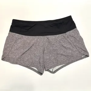 Lululemon RUN TIMES SHORTS II *4&quot; Heather Lux Multi Black SWIFT Size 4