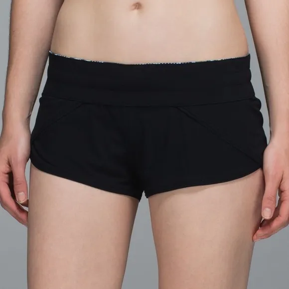 Lululemon Water: Surf Short Reversible Floral Sport White Multi / Black Size 10