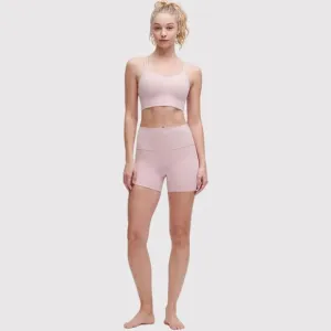 Lululemon Womens Shorts Pink Haze Align High Rise Pull On Stretch Gym Size 10