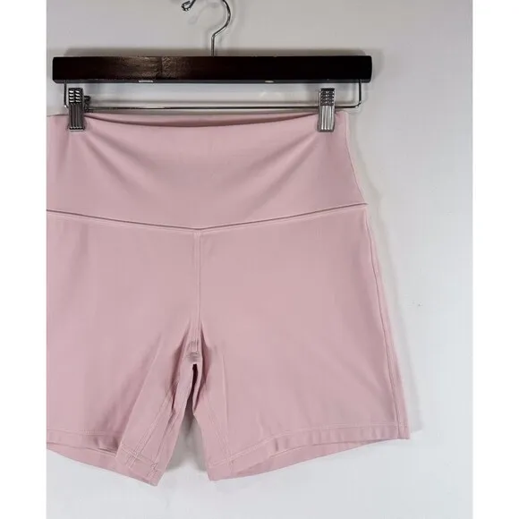 Lululemon Womens Shorts Pink Haze Align High Rise Pull On Stretch Gym Size 10