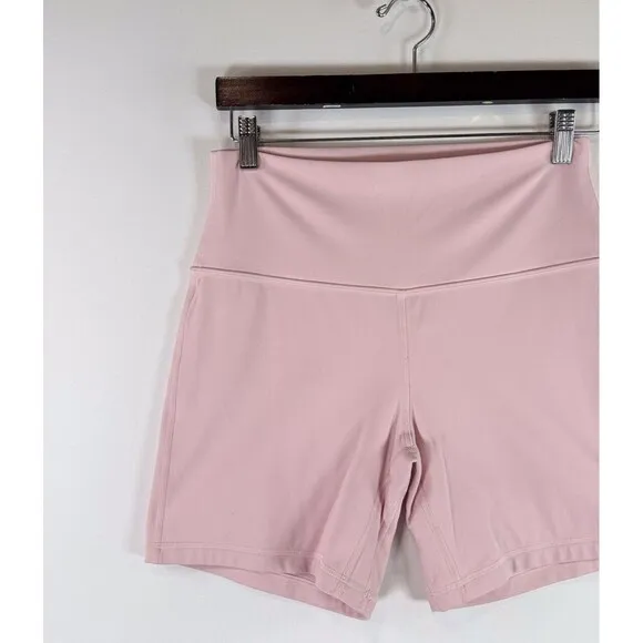 Lululemon Womens Shorts Pink Haze Align High Rise Pull On Stretch Gym Size 10