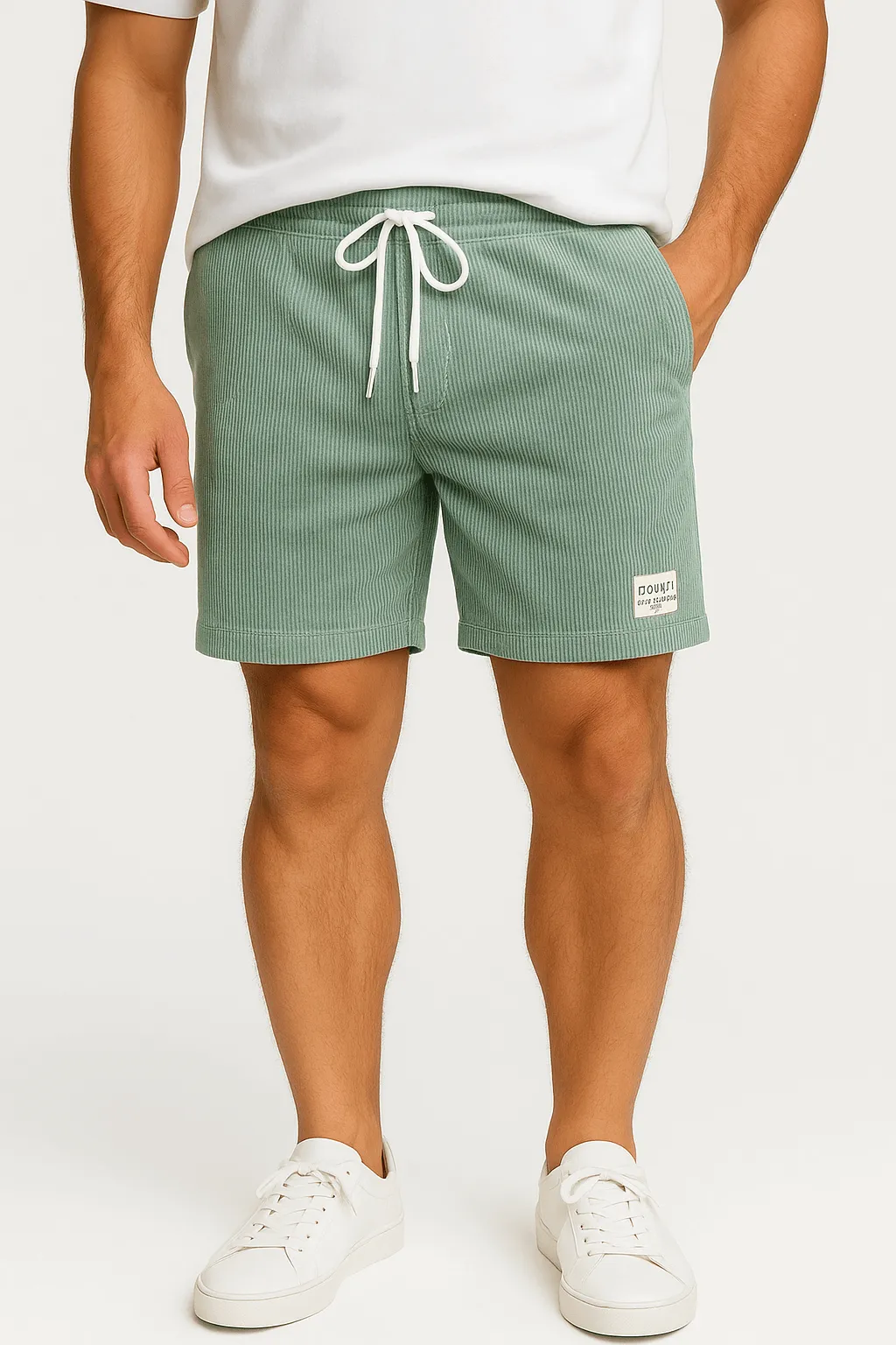 LumiNovi | Casual Shorts Drawstring Cotton Blend