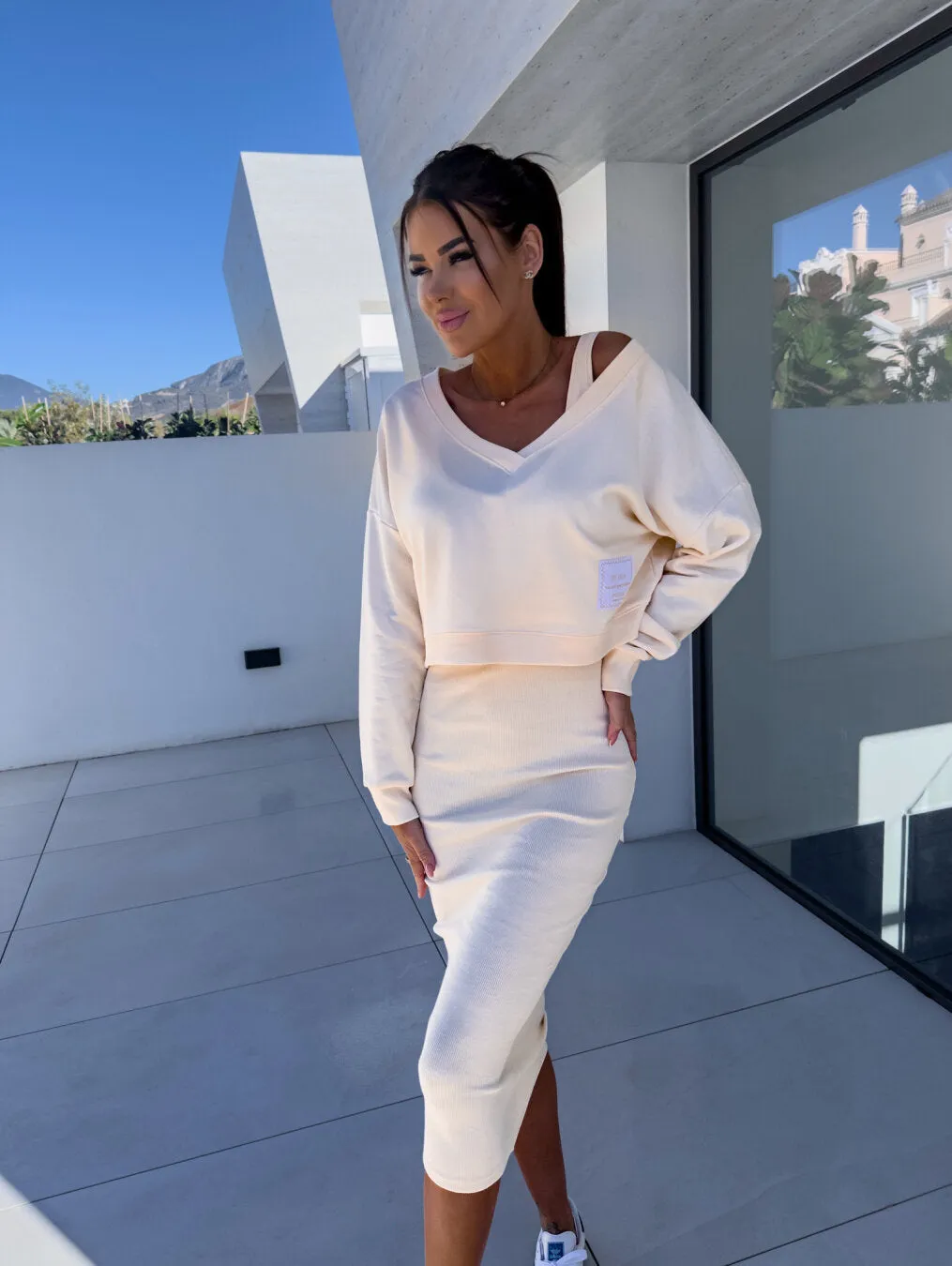 Luz® | Versatile sweater and dress set