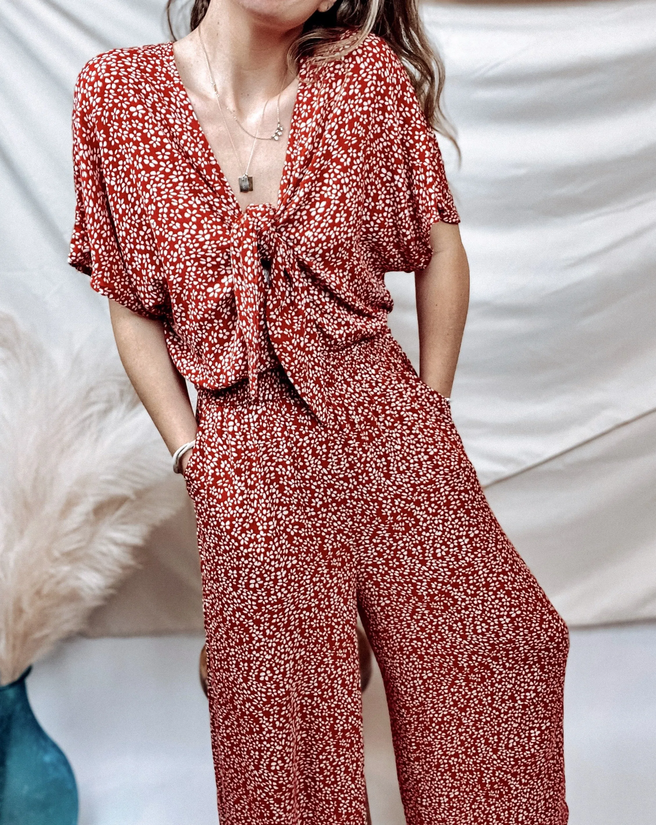 Lydia Tie Jumpsuit