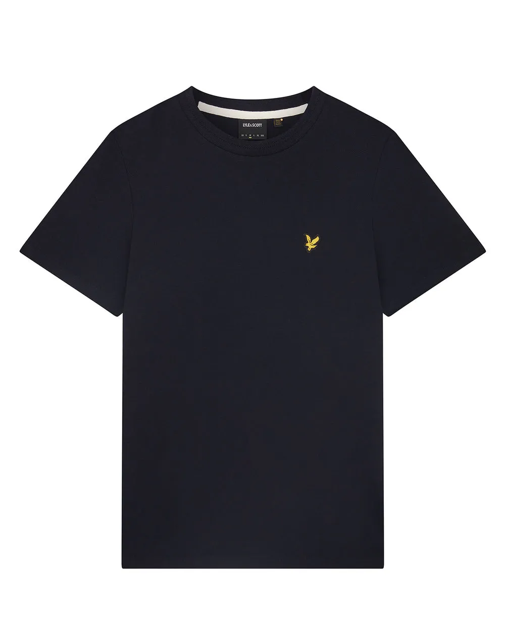 Lyle And Scott Crest Tipped T-Shirt Dark Navy Blue