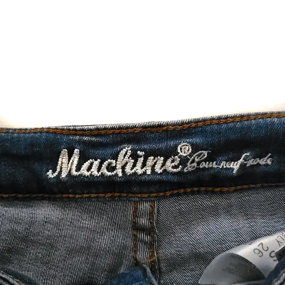 Machine Jean Shorts with Checkered sides SMALL