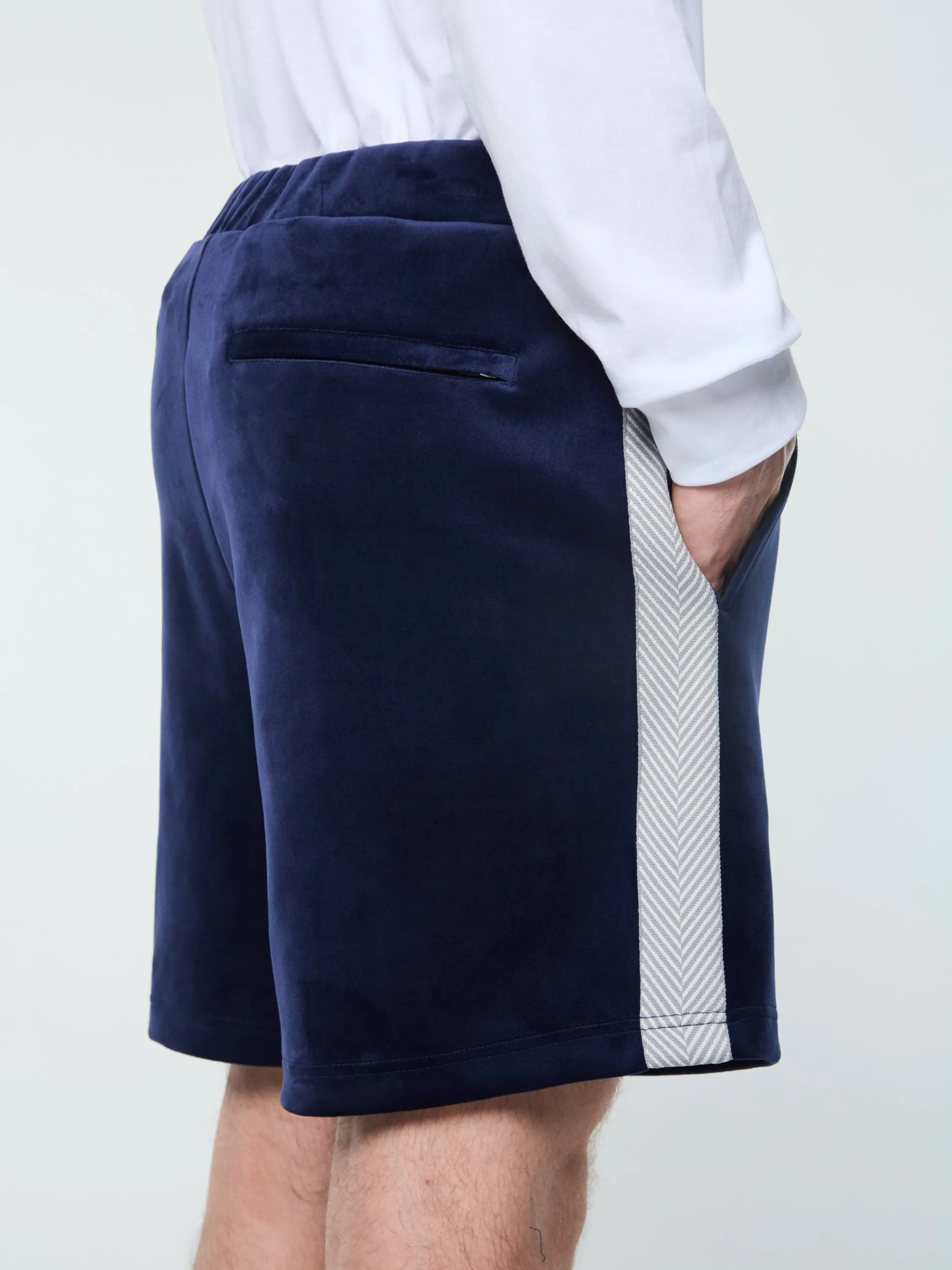 Maglia Velour Short- Maritime Blue