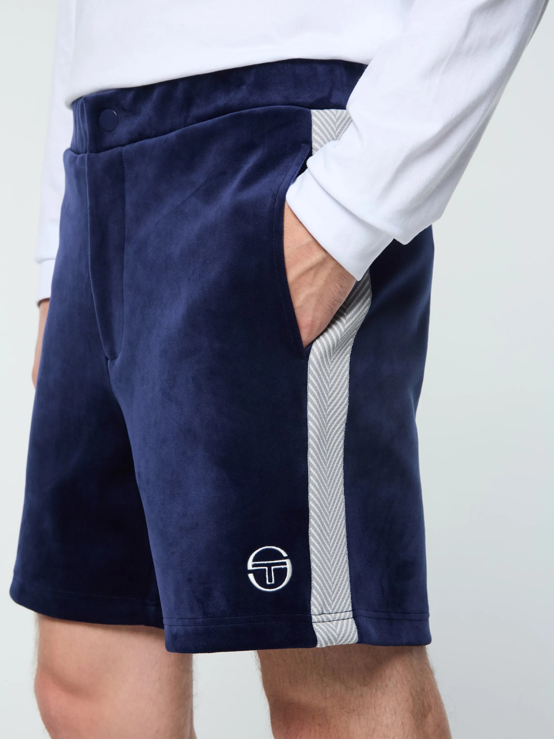 Maglia Velour Short- Maritime Blue