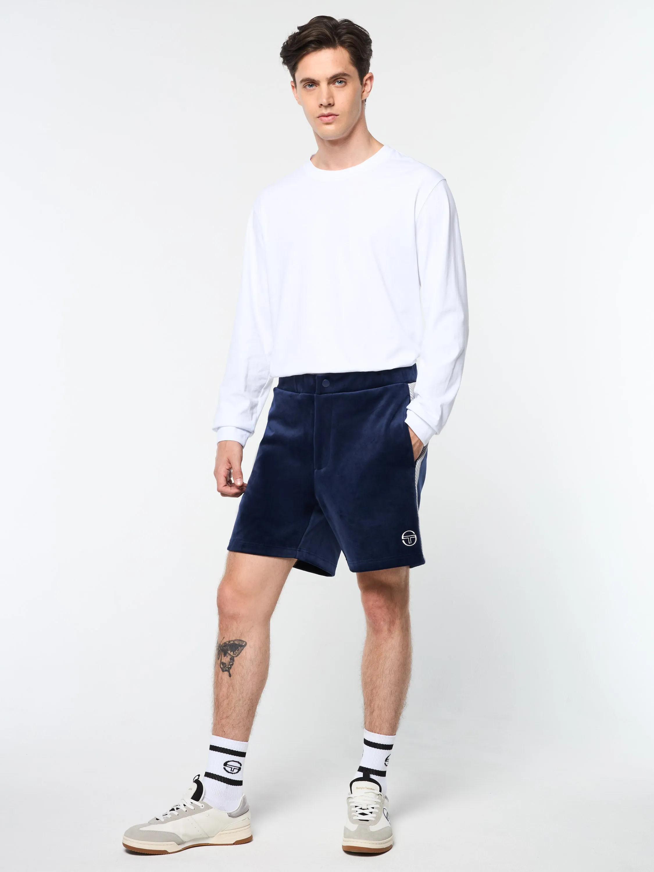 Maglia Velour Short- Maritime Blue