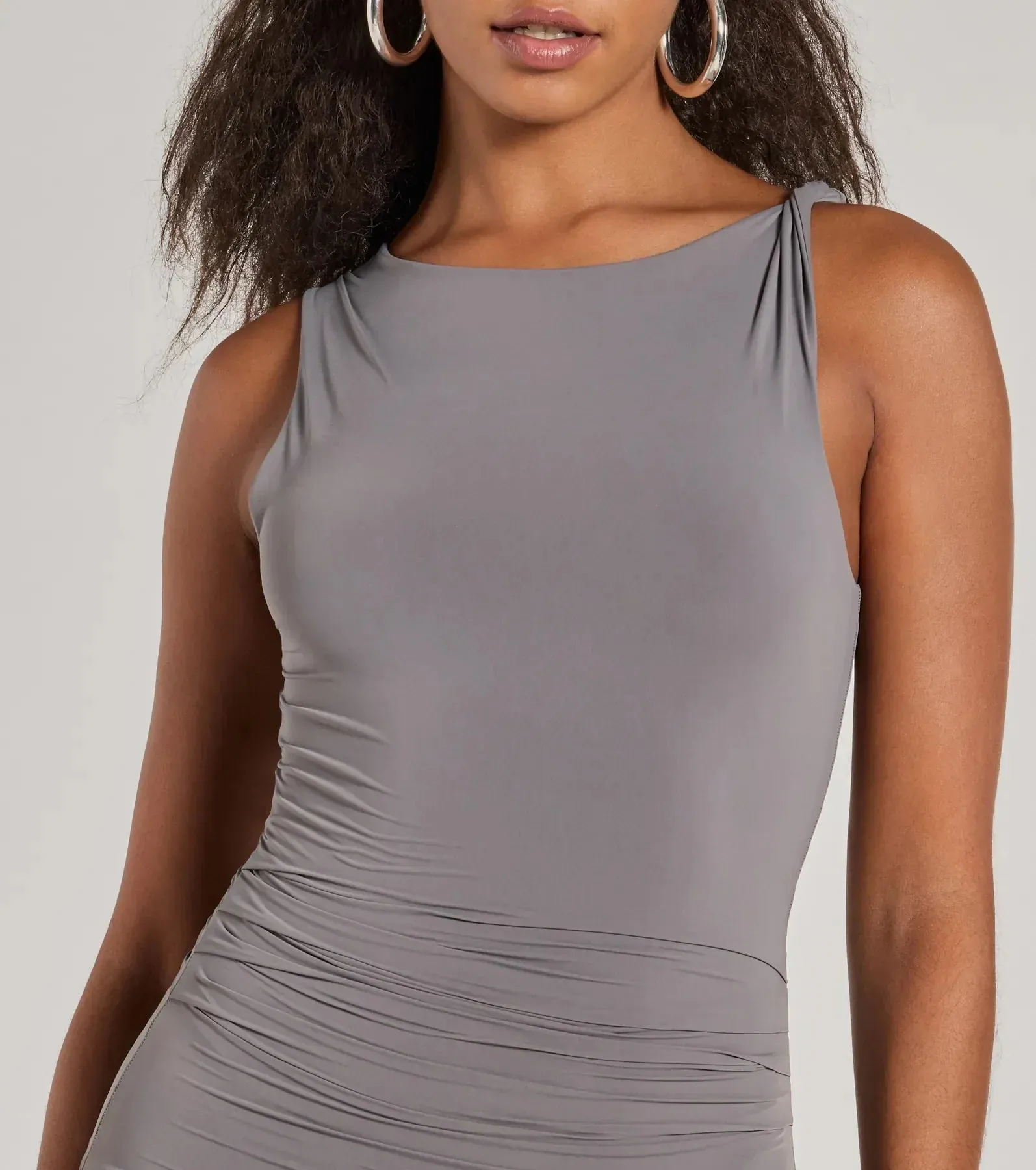 Make A Toast Sleeveless Bodycon Mini Dress