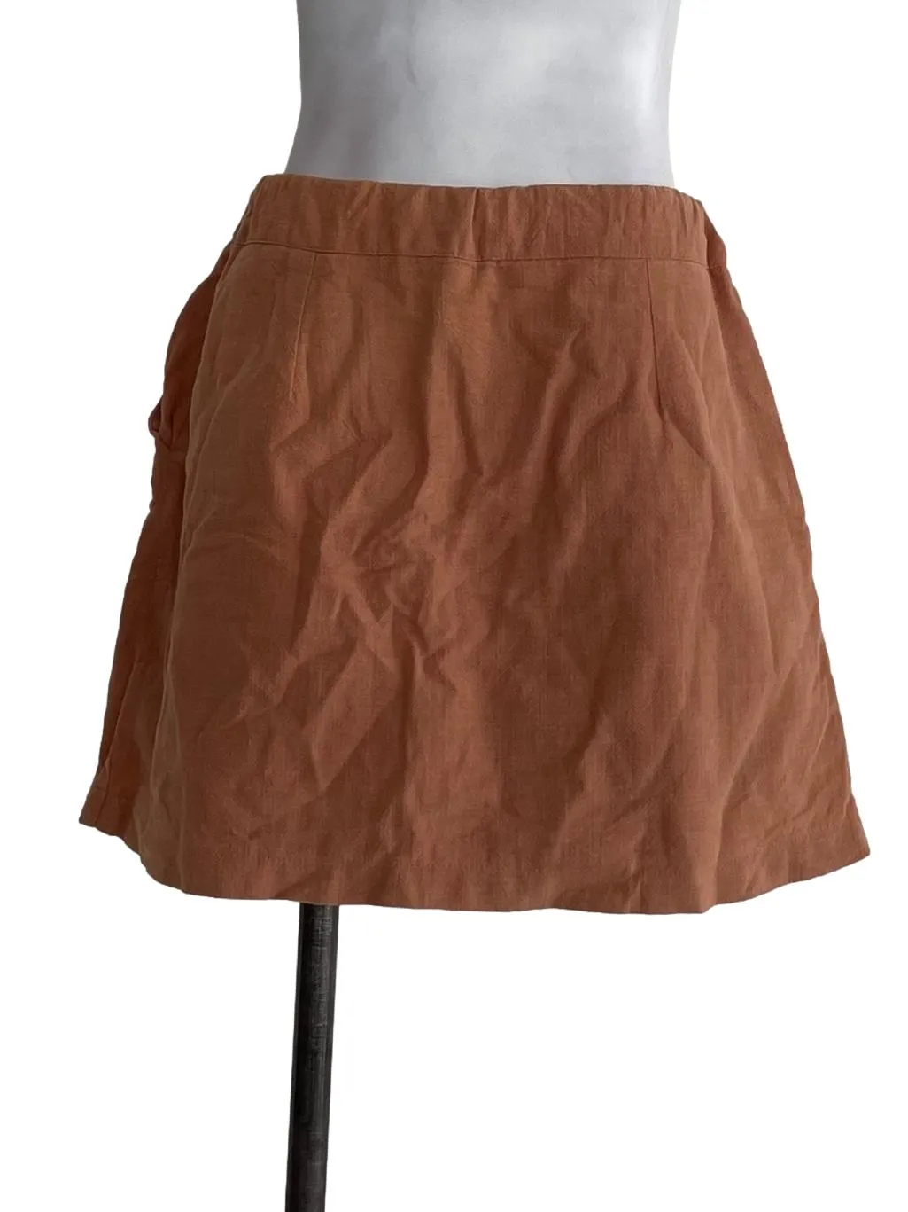 Marigold Orange Textured Skort