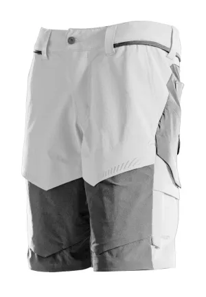 Mascot Customized Stretch Lightweight Shorts - White/Stone Grey