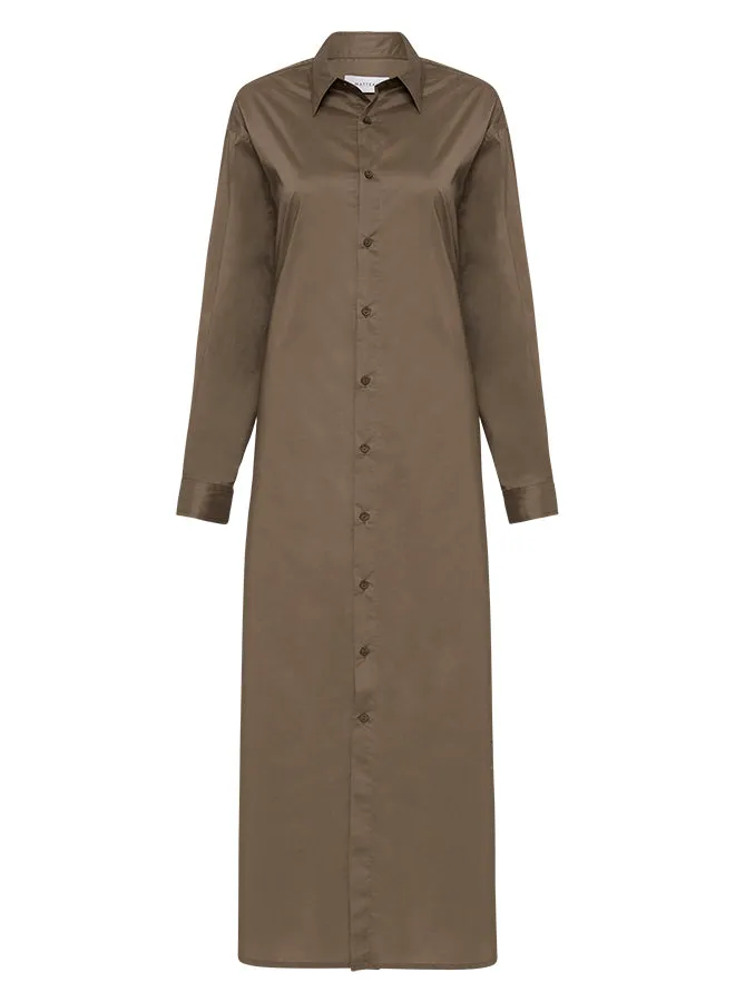 Matteau Everyday Shirt Dress in Birch
