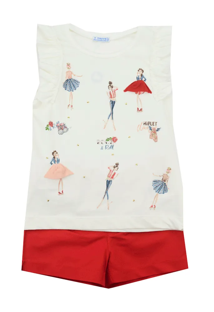Mayoral Red Shorts