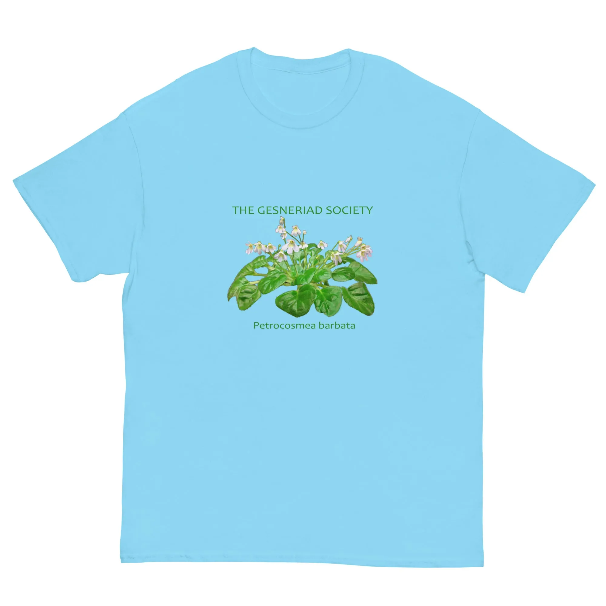 Men T-Shirt with printed Petrocosmea barbata