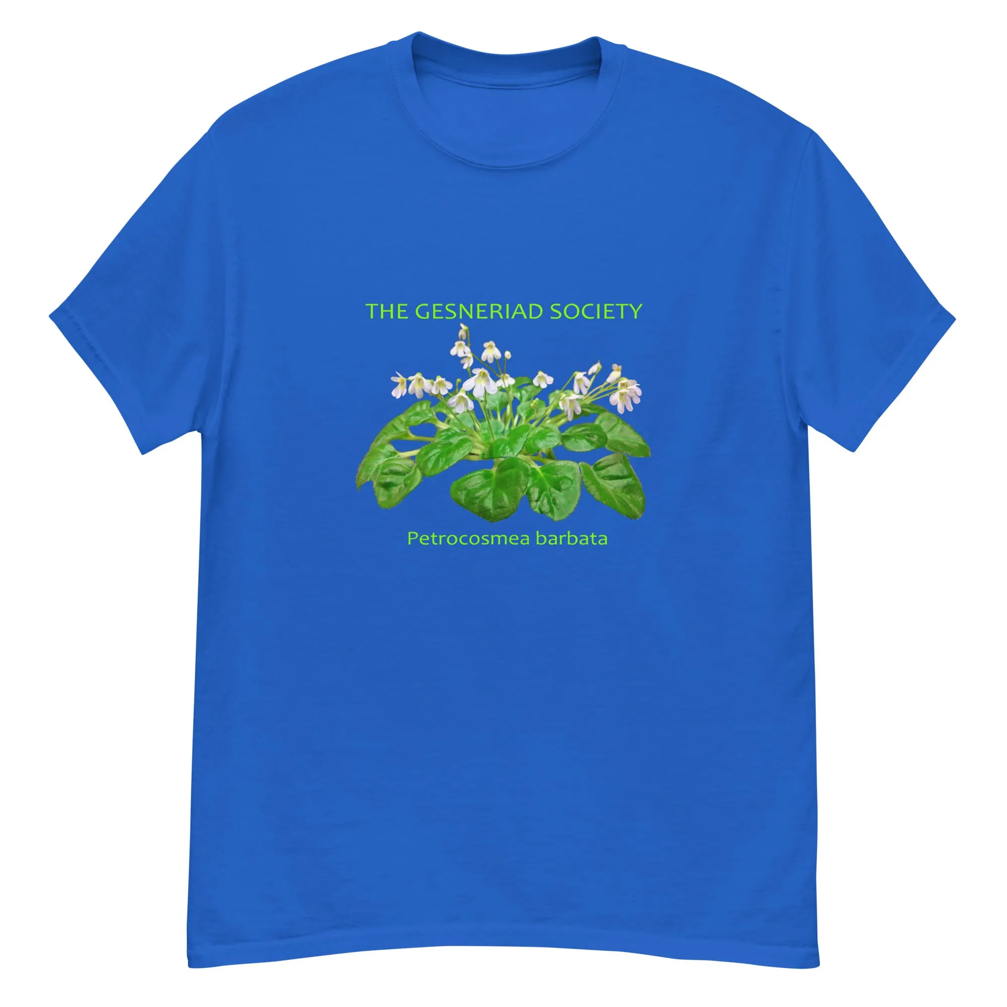 Men T-Shirt with printed Petrocosmea barbata