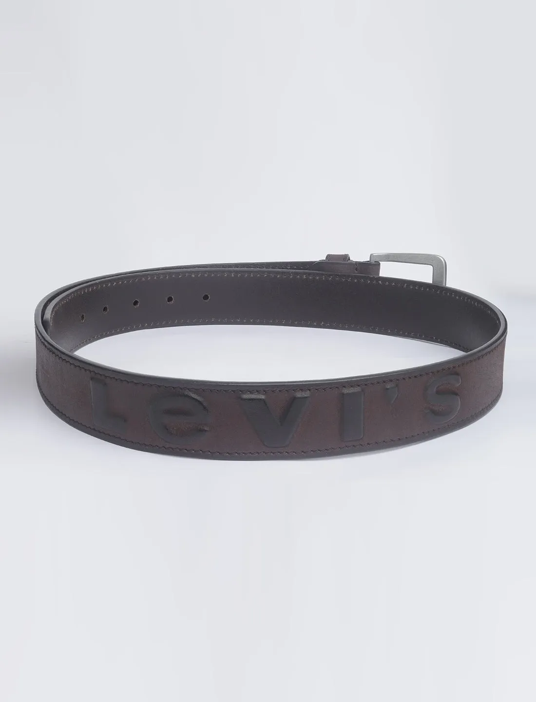 Men's Brown Textured Belt