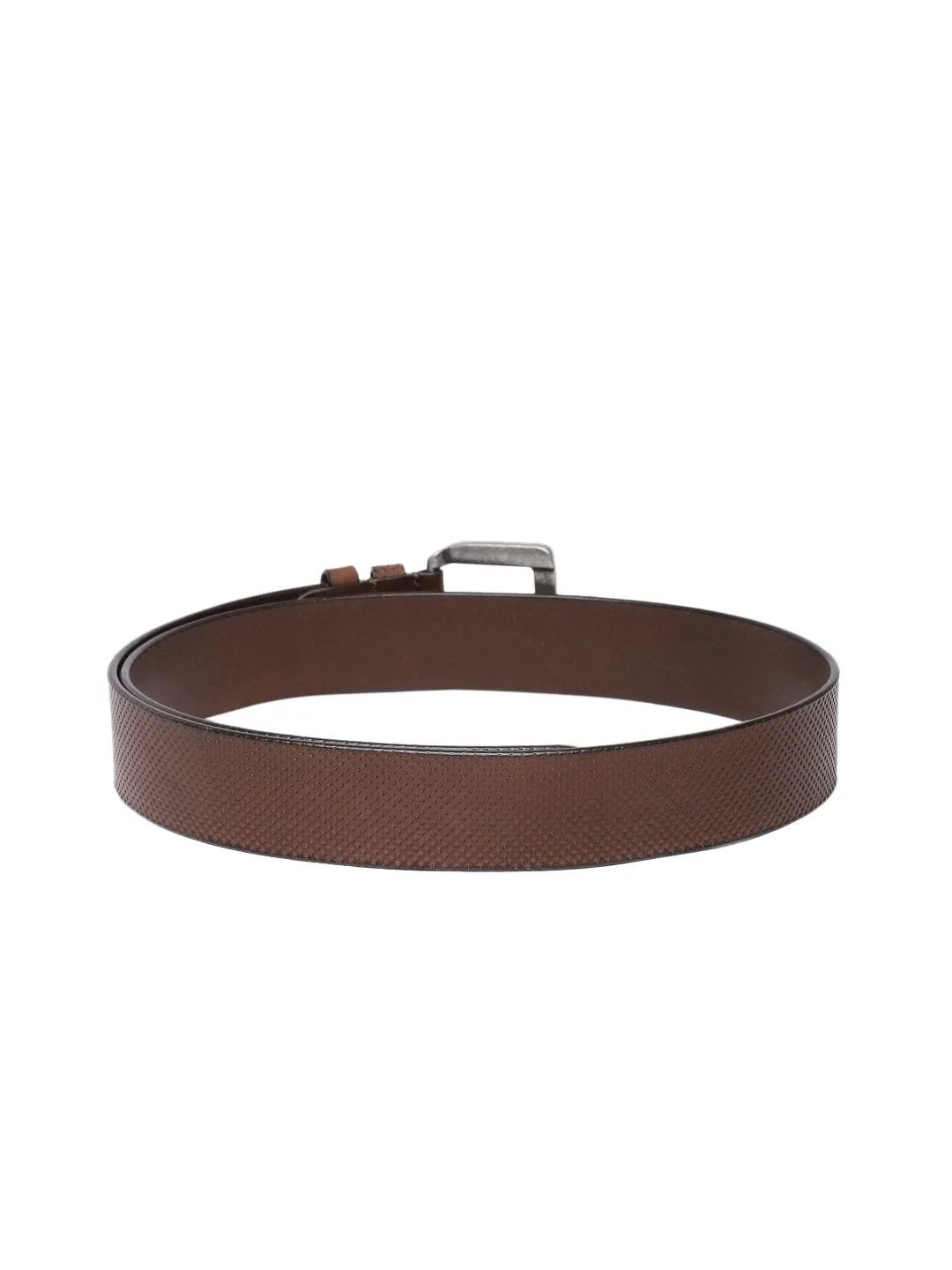 Men's Brown Textured Belt