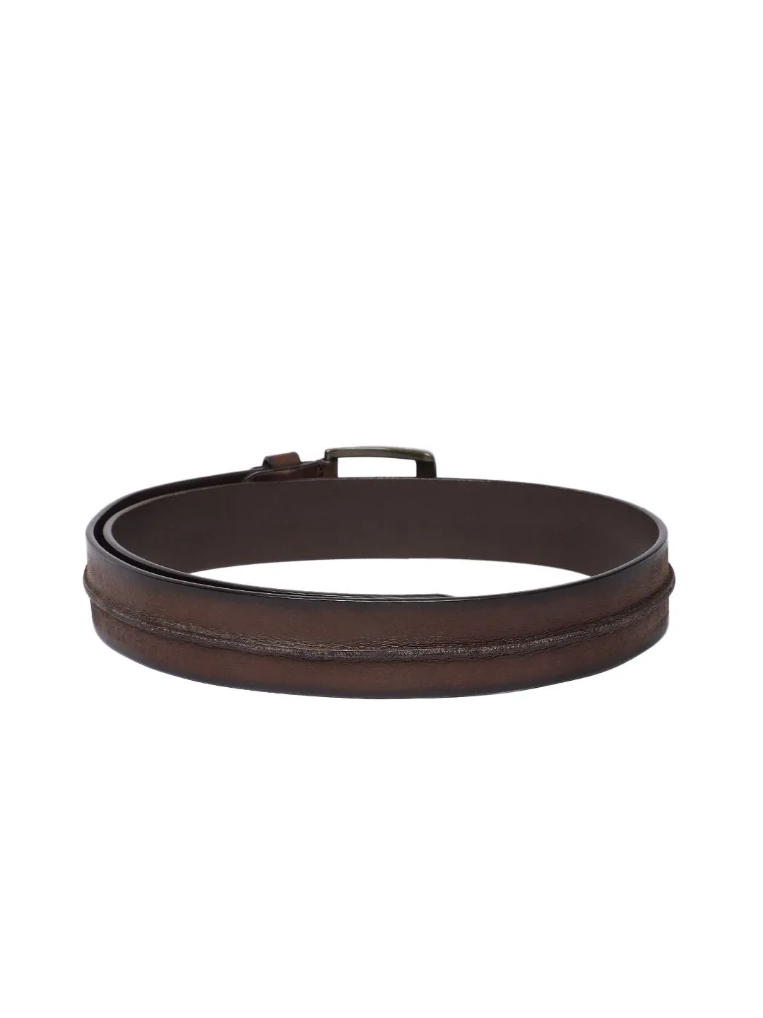 Men's Brown Textured Belt