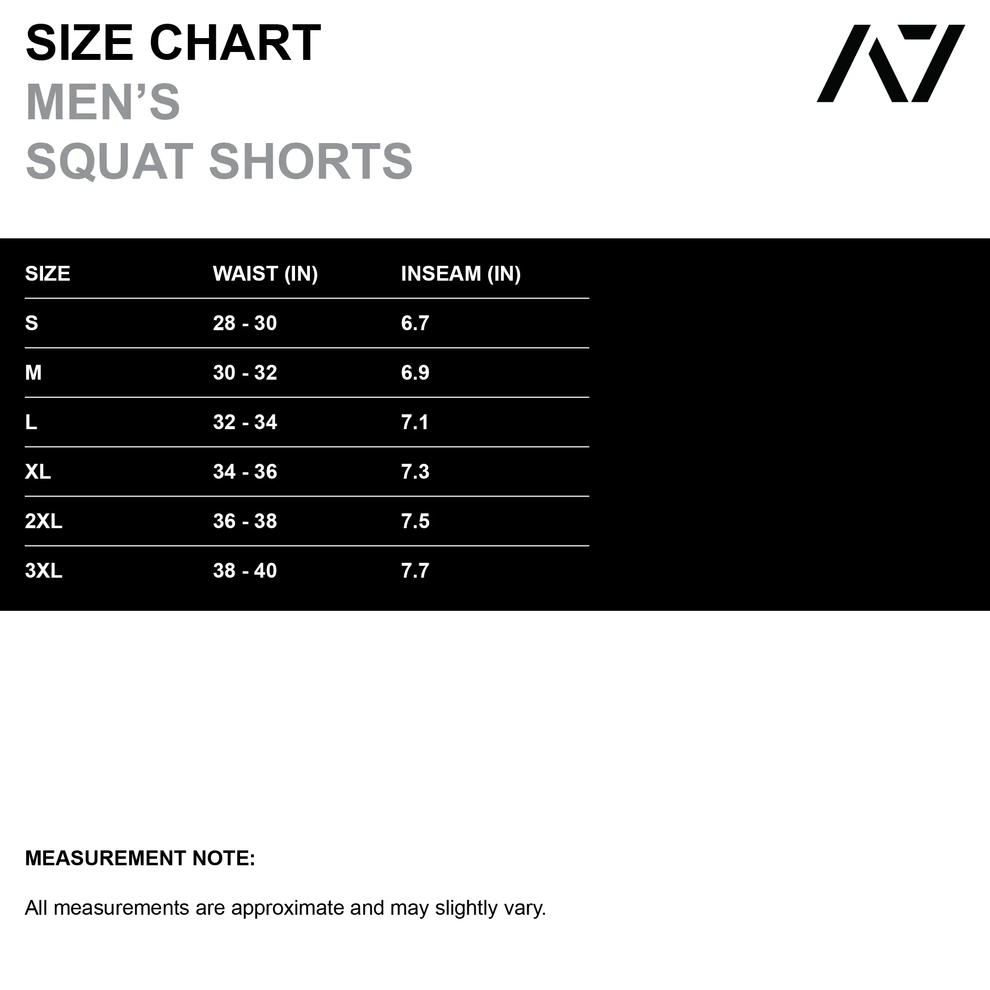Men's Centre-stretch Squat Shorts - Black