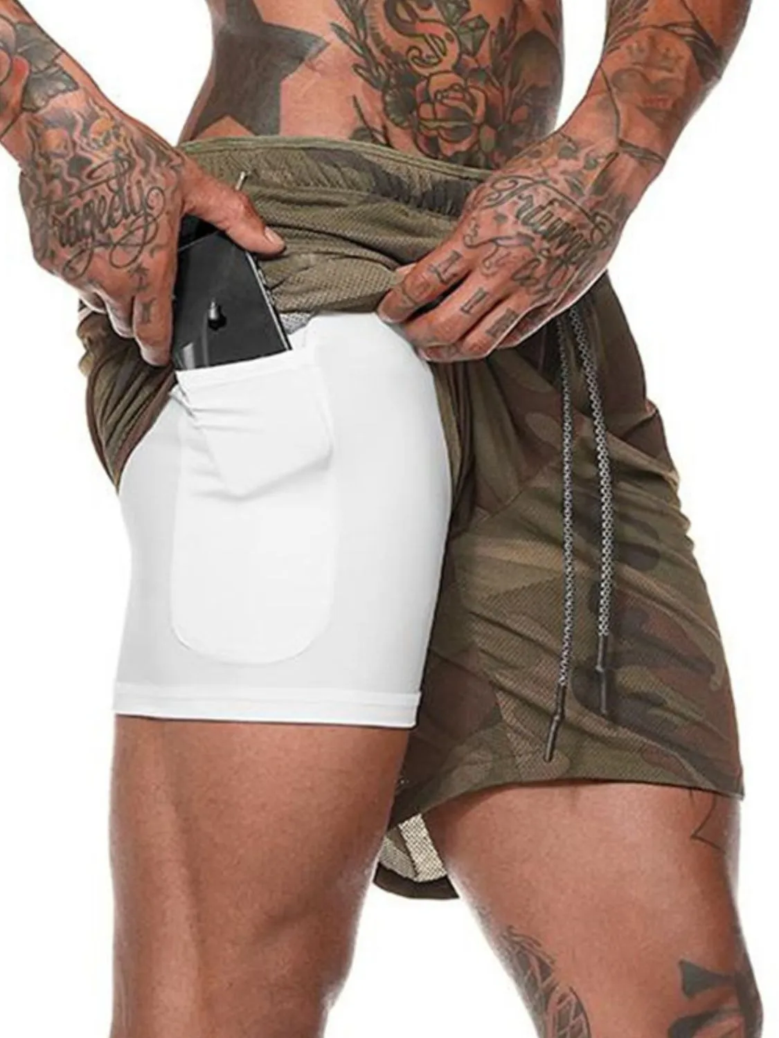 MEN'S DRAWSTRING ACTIVE SHORTS