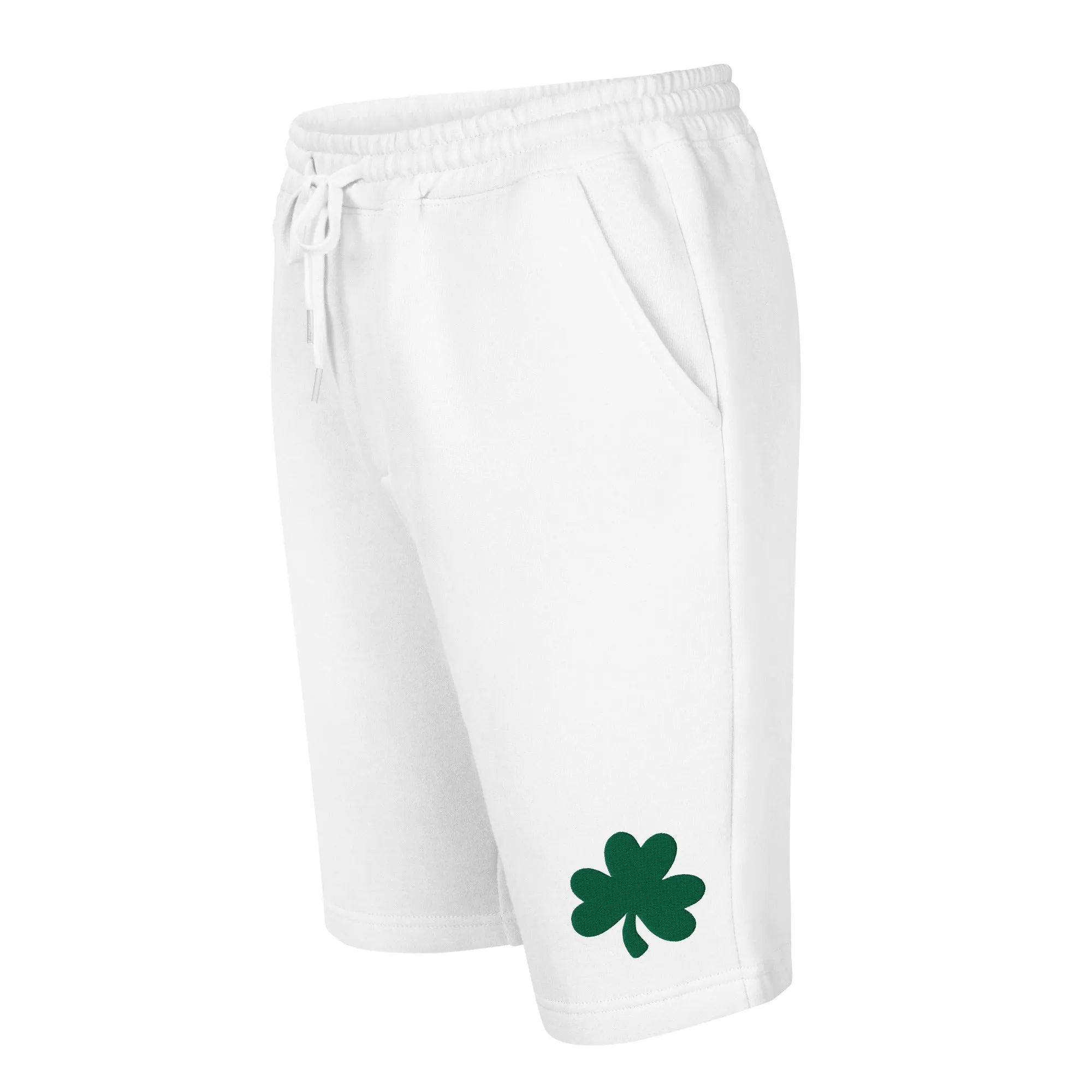Men's fleece shorts Green Shamrock