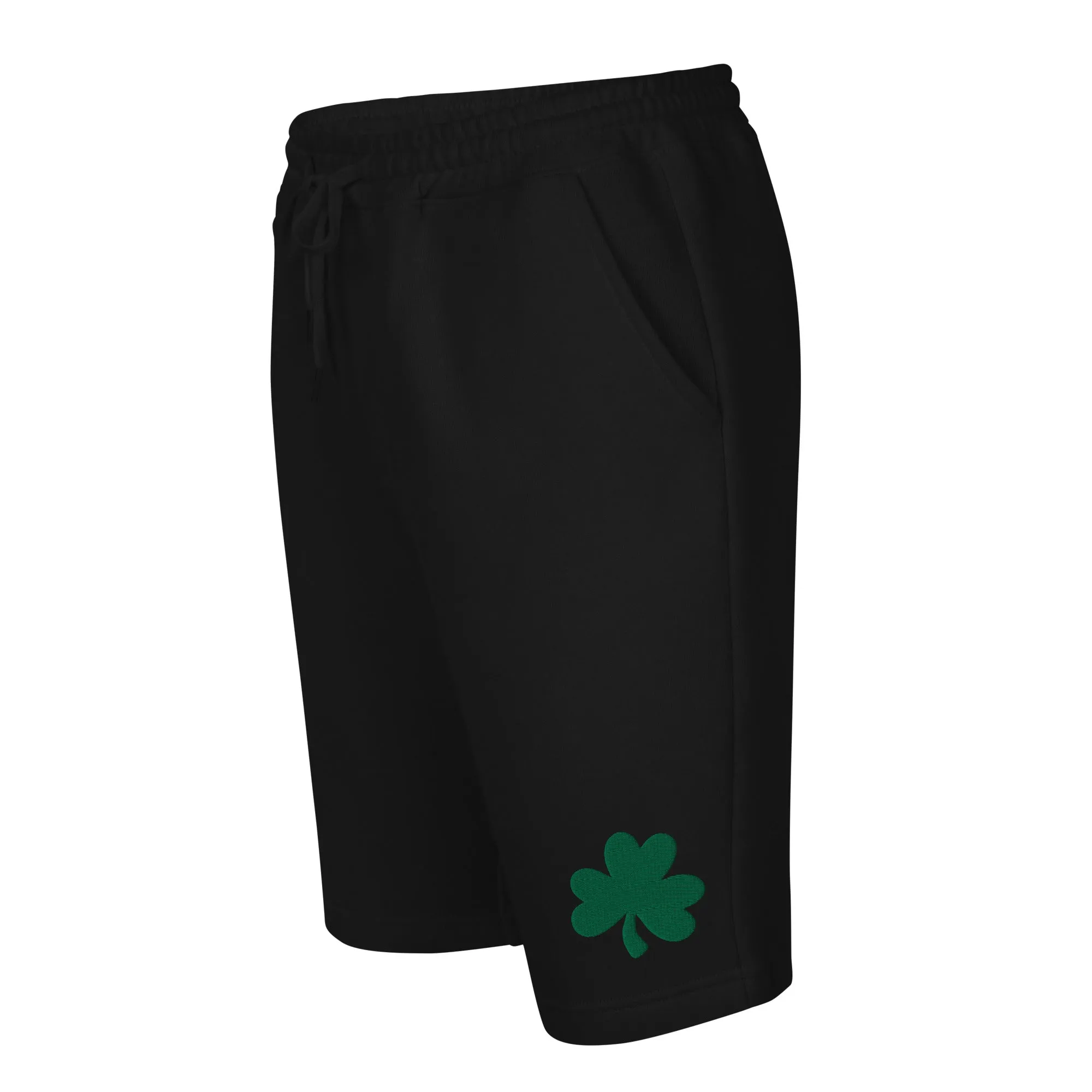 Men's fleece shorts Green Shamrock