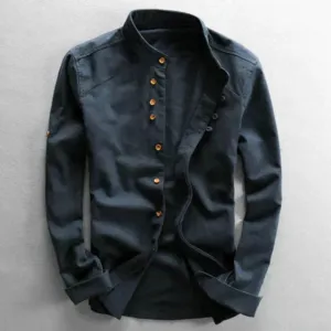Men's Long Sleeve Fitted Shirt | Casual