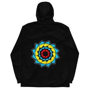Men’s Pinecone Patchwork Windbreaker Hoodie