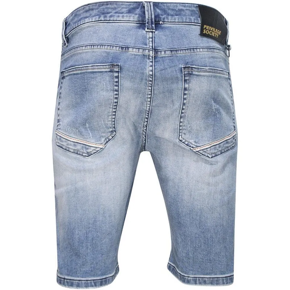 Men's Silver 1800 Denim Shorts